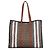 Burberry Tote Bag TB Monogram aus Leder Braun Mehrfarben