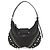 Borsa Hobo Small in pelle con perle finte Jimmy Choo Bar Nero