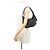 Borsa Hobo Small in pelle con perle finte Jimmy Choo Bar Nero - vista 4