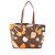 Borsa Tote Miu Miu in Tessuto stampata Marrone Multicolore