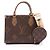 Louis Vuitton OnTheGo PM 2-Wege Handtasche Braun Beige