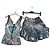 Completo Top e Gonna in Seta Roberto Cavalli Marrone Multicolore