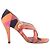 Sandali con cinturini in camoscio con stampa geometrica Vintage Emilio Pucci Marrone