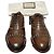 Gucci Scarpe Oxford in pelle marrone borchiate