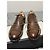 Gucci Scarpe Oxford in pelle marrone borchiate - vista 7