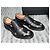 Gucci Scarpe Derby in pelle nera con api e stelle Nero - vista 10