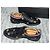 Gucci Scarpe Derby in pelle nera con api e stelle Nero - vista 2