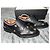 Gucci Scarpe Derby in pelle nera con api e stelle Nero - vista 8