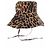 Autre Marque Sombrero con estampado animal Castaño
