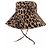 Autre Marque Sombrero con estampado animal Castaño - vista 2