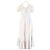 Autre Marque LOVE SHACK FANCY Baumwollkleid Weiß