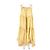 Vestido de lino amarillo Zimmermann