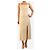 Autre Marque Ärmelloses Strick-Midikleid in Creme - Größe XL Roh - Ansicht 3