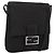 FENDI Zucchino Canvas Mamma Baguette Shoulder Bag Black 8BT075