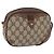 GUCCI GG Supreme Web Sherry Line Bag PVC Beige Gold 156 02 066