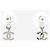 Chanel Pendientes colgantes Silver Coco Mark C25B Plata - vista 3
