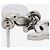 Chanel Pendientes colgantes Silver Coco Mark C25B Plata - vista 5