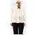 Emilio Pucci Cremefarbene Seidenbluse mit Schlaufenkragen - size UK 8