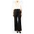 Sportmax Pantalones anchos de rayas negras - size UK 10 Negro - vista 2
