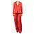 Max Mara Completo due pezzi in lino rosso - size UK 8