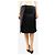 Hermès Falda midi de satén negra - talla UK 10 Negro