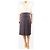 Loro Piana Falda midi plisada de seda azul marino - size UK 12 - vista 2