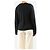 The row Top in seta nero scollo a barchetta maniche lunghe - size S - vista 2