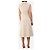 Autre Marque Ärmelloses Midi-Hemdkleid in Weiß - size UK 12 - Ansicht 2