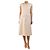 Autre Marque Ärmelloses Midi-Hemdkleid in Weiß - size UK 12