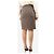 Luisa Spagnoli Falda de pata de gallo marrón - size UK 10 Castaño - vista 3