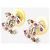 Chanel Boucles d'oreilles Silver Coco Mark A17K strass Argenté - vue 3