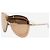 Chanel Gafas de sol shield doradas Dorado - vista 2