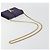 Autre Marque SAINT LAURENT Chain Shoulder Bag Leather Purple Gold Tone 311215 - vista 7