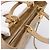 Christian Dior Cannage Lady Dior Large Hand Bag Patent Beige Gold - vista 6