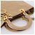 Christian Dior Cannage Lady Dior Large Hand Bag Patent Beige Gold - vista 7