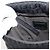 FENDI Zucchino Canvas Mamma Baguette Shoulder Bag Black - vista 12