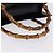 GUCCI Bamboo Hand Bag Leather Black Gold Tone 02 123 0260 - vista 7