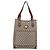 GUCCI Plus Hand Bag PVC Leather Beige Gold Tone - vista 13