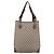 GUCCI Plus Hand Bag PVC Leather Beige Gold Tone - vista 2