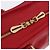 LOEWE Amazona 28 Handtasche Leder Rot Gold - Ansicht 19