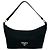 Sac à main Prada avec logo triangle Noir