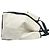 Borsa Tote Balenciaga Cabas in tela e pelle blu navy Nero Bianco - vista 6