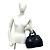 Timeless Chanel Mini Boston Tasche aus schwarzem Leder - Ansicht 2
