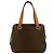 Céline CELINE Vintage Macadam Blazon Triomphe Pattern Handbag Brown