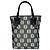 Mini mala tote Loewe Repeat Anagram em tela e couro Marrom Preto