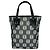 Mini mala tote Loewe Repeat Anagram em tela e couro Marrom Preto - vista 3