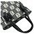 Mini mala tote Loewe Repeat Anagram em tela e couro Marrom Preto - vista 4