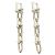 Autre Marque Tiffany HardWear Ohrringe mit abgestuften Gliedern Silber