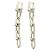 Autre Marque Tiffany HardWear Ohrringe mit abgestuften Gliedern Silber - Ansicht 6