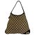 Borsa Tote a Spalla GUCCI in Tela e Pelle Marrone